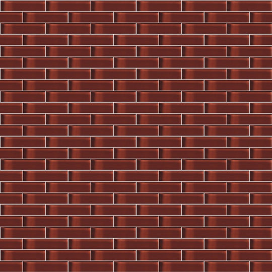 Crossville 12" x 12" Glass Blox Glass 0.5x2" Brick Mosaic