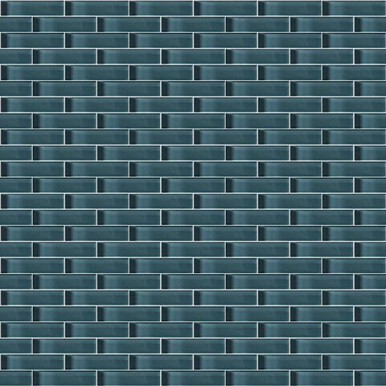Crossville 12" x 12" Glass Blox Glass 0.5x2" Brick Mosaic