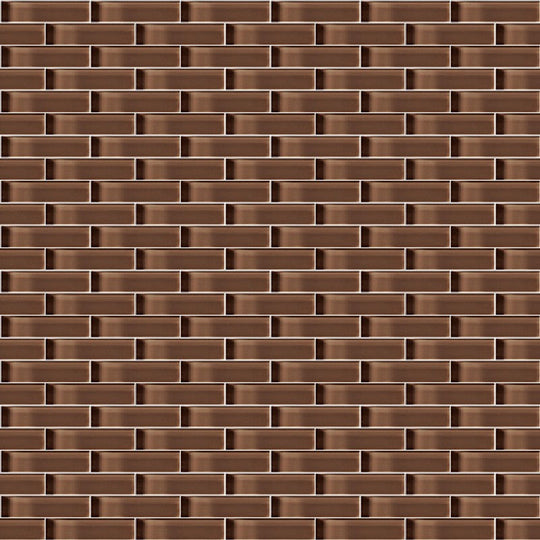 Crossville 12" x 12" Glass Blox Glass 0.5x2" Brick Mosaic