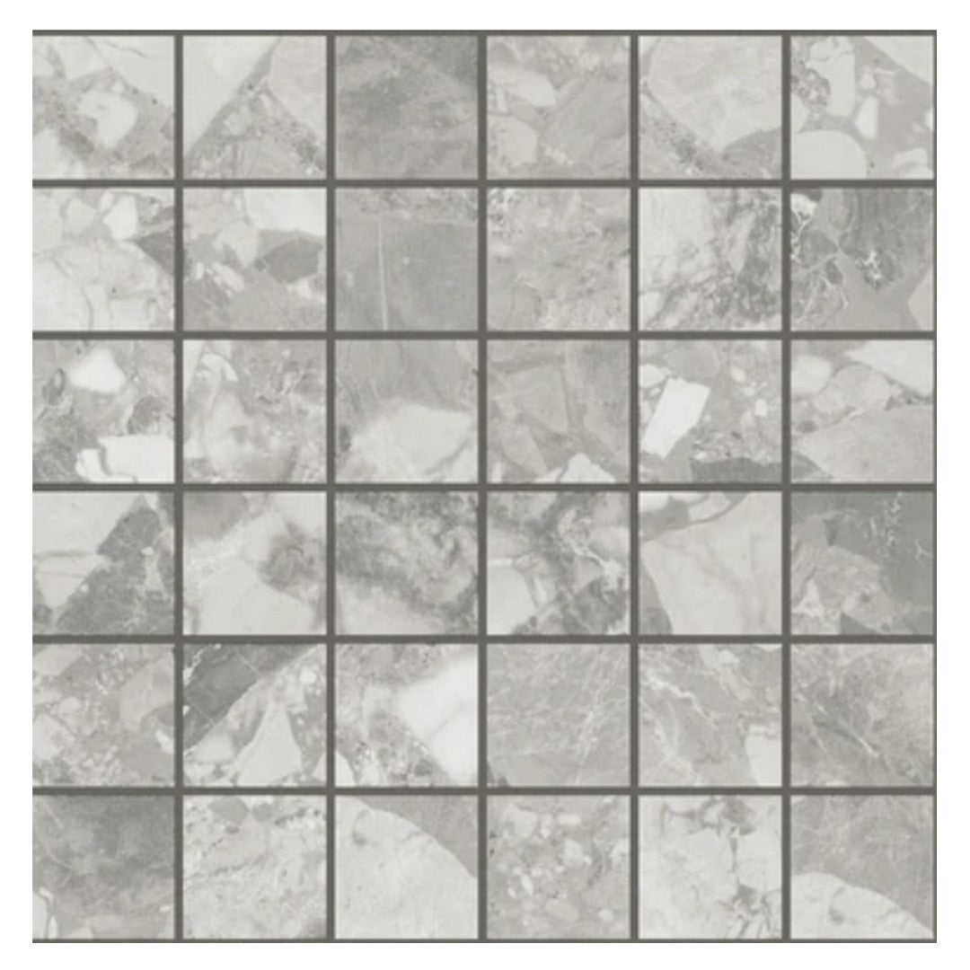 Del Conca USA 12" x 12" Elements Rectified Porcelain 1.4" Mosaic
