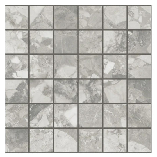 Del Conca USA 12" x 12" Elements Rectified Porcelain 1.4" Mosaic