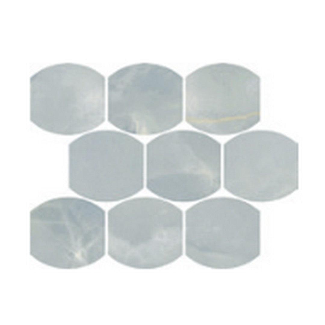 Del Conca USA 12" x 12" Lucent Rectified Porcelain Leaves Mosaic