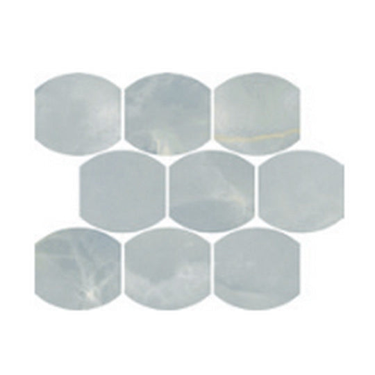 Del Conca USA 12" x 12" Lucent Rectified Porcelain Leaves Mosaic