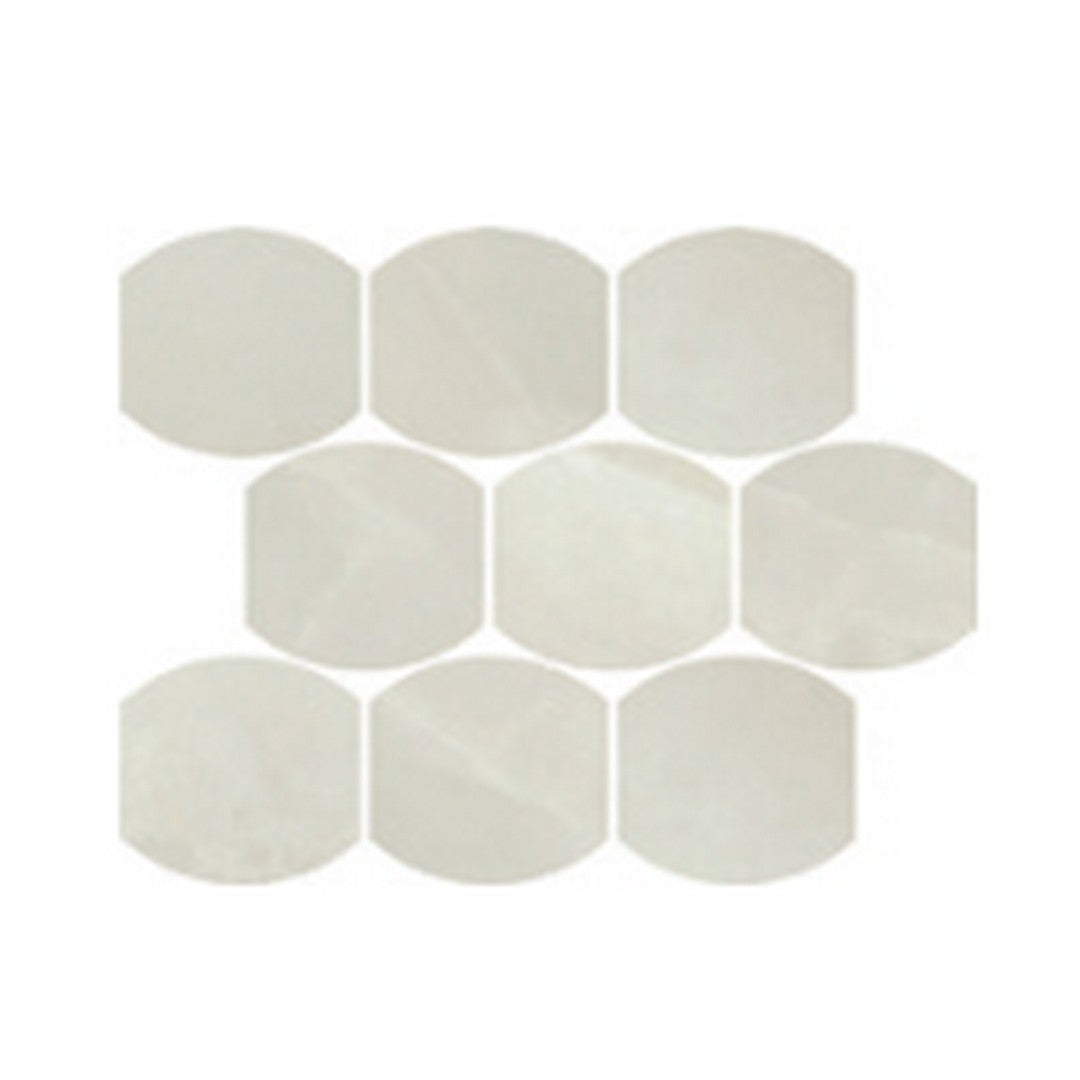 Del Conca USA 12" x 12" Lucent Rectified Porcelain Leaves Mosaic