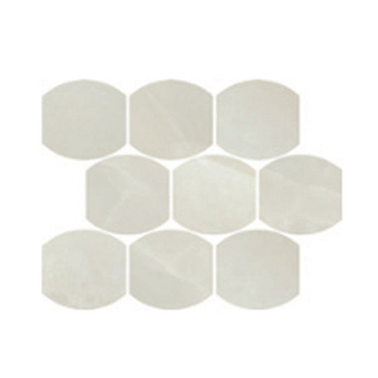 Del Conca USA 12" x 12" Lucent Rectified Porcelain Leaves Mosaic