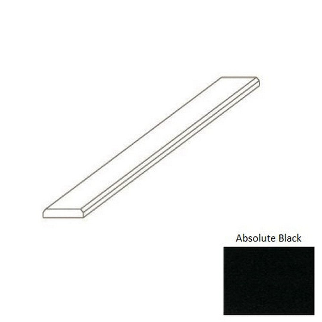 Daltile-Thresholds-2-x-36-Polished-Marble-3/8-Double-Bevel-Absolute-Black