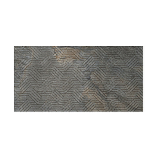 Del Conca USA 12" x 24" Bergen Rectified Porcelain Deco Geometrie Tile