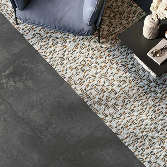 Del-Conca-USA-Essential-12-x-24-Rectified-Porcelain-Deco-Tile-Gray
