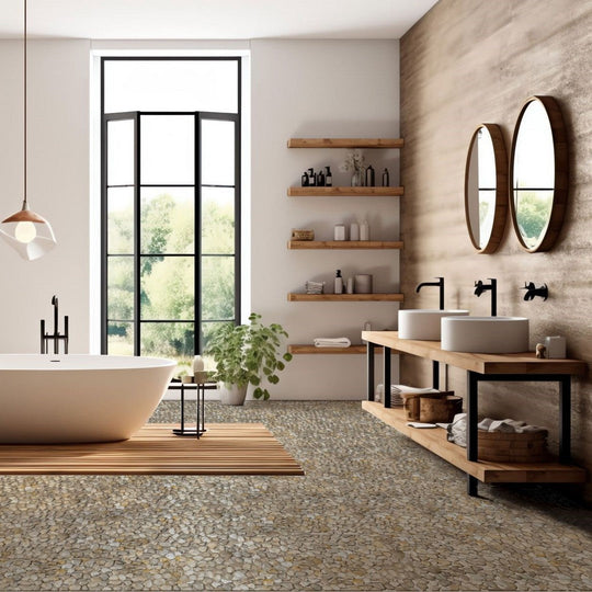 Bati-Orient-12-x-12-Bali-Polished-Pebble-Natural-Stone-Mosaic-White