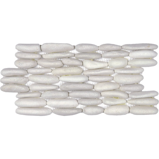 Bati Orient 6" x 12" Bali Matte Stacked Wall Pebble Natural Stone Mosaic