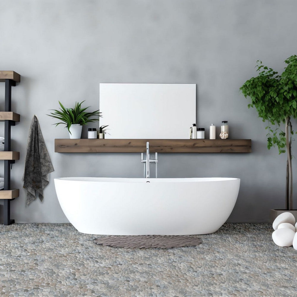 Bati-Orient-12-x-12-Bali-Rectified-Matte-Pebble-Natural-Stone-Mosaic-Mix-Grey-Beige