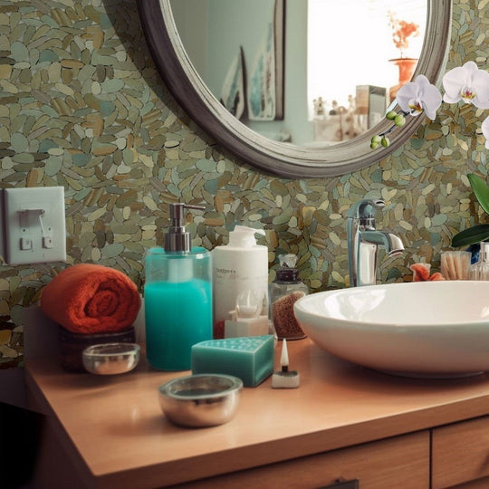 Bati-Orient-12-x-12-Bali-Matte-Sliced-Pebble-Natural-Stone-Mosaic-Mix-Golden