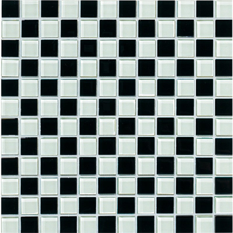 Crossville 12" x 12" Glass Blox Glass 1" Blend Mosaic