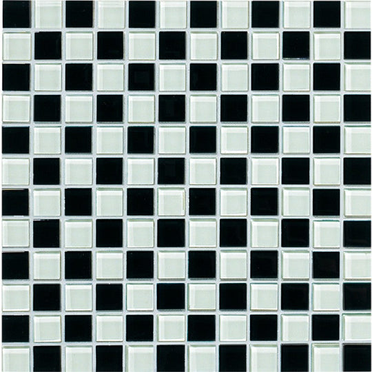 Crossville 12" x 12" Glass Blox Glass 1" Blend Mosaic
