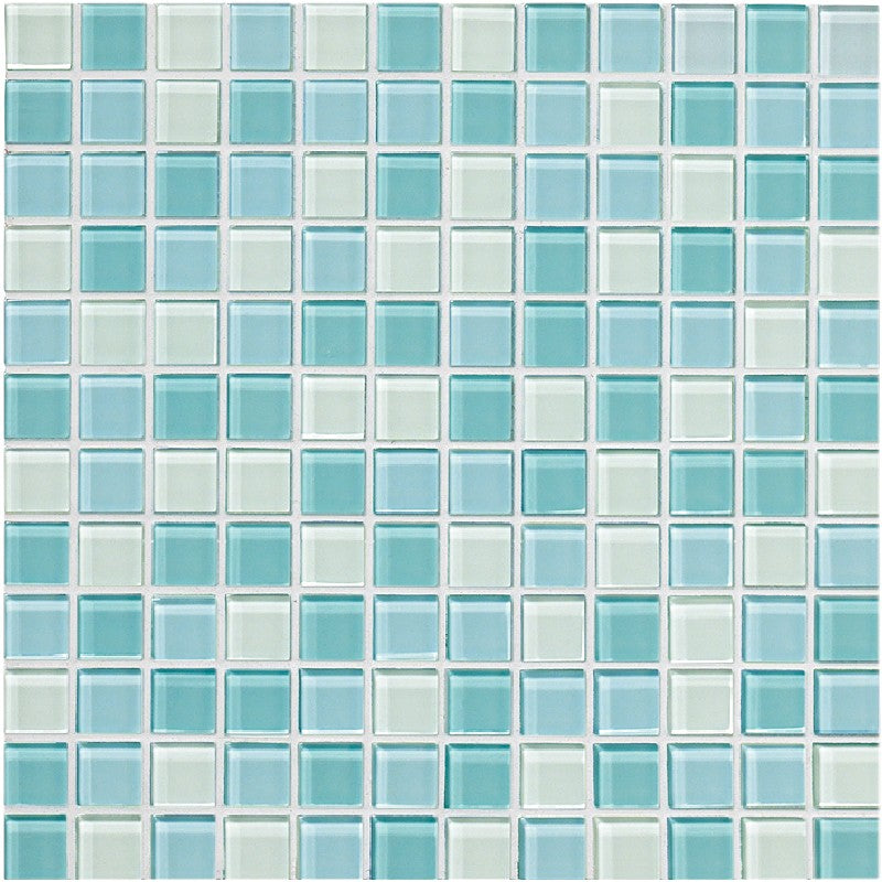 Crossville 12" x 12" Glass Blox Glass 1" Blend Mosaic