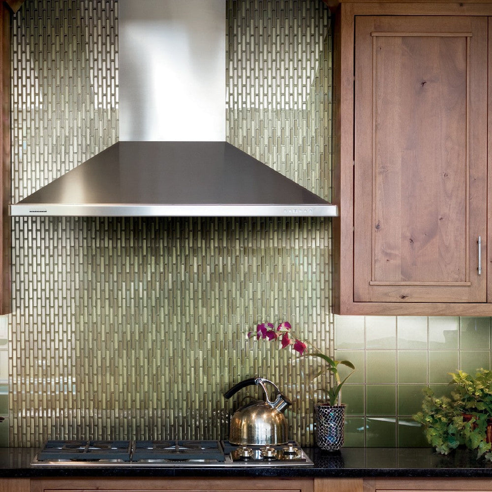 Crossville-12-x-12-Glass-Blox-Glass-0.5x2-Brick-Blend-Mosaic-Dewdrop-|-Olive-Mist-|-Deep-Sea