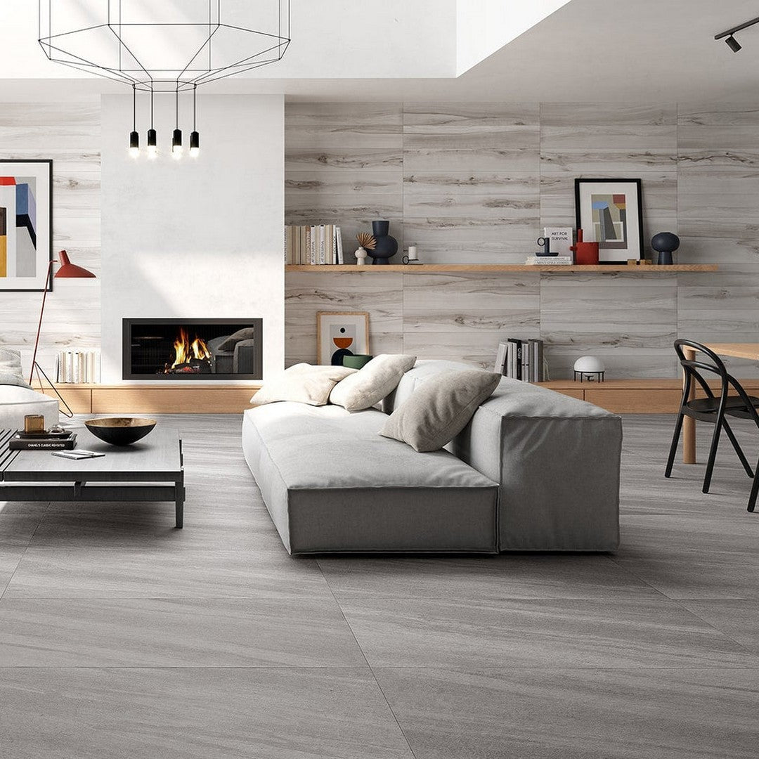 Del-Conca-USA-24-x-48-Quartzite-Glazed-Rectified-Porcelain-Tile-Gray