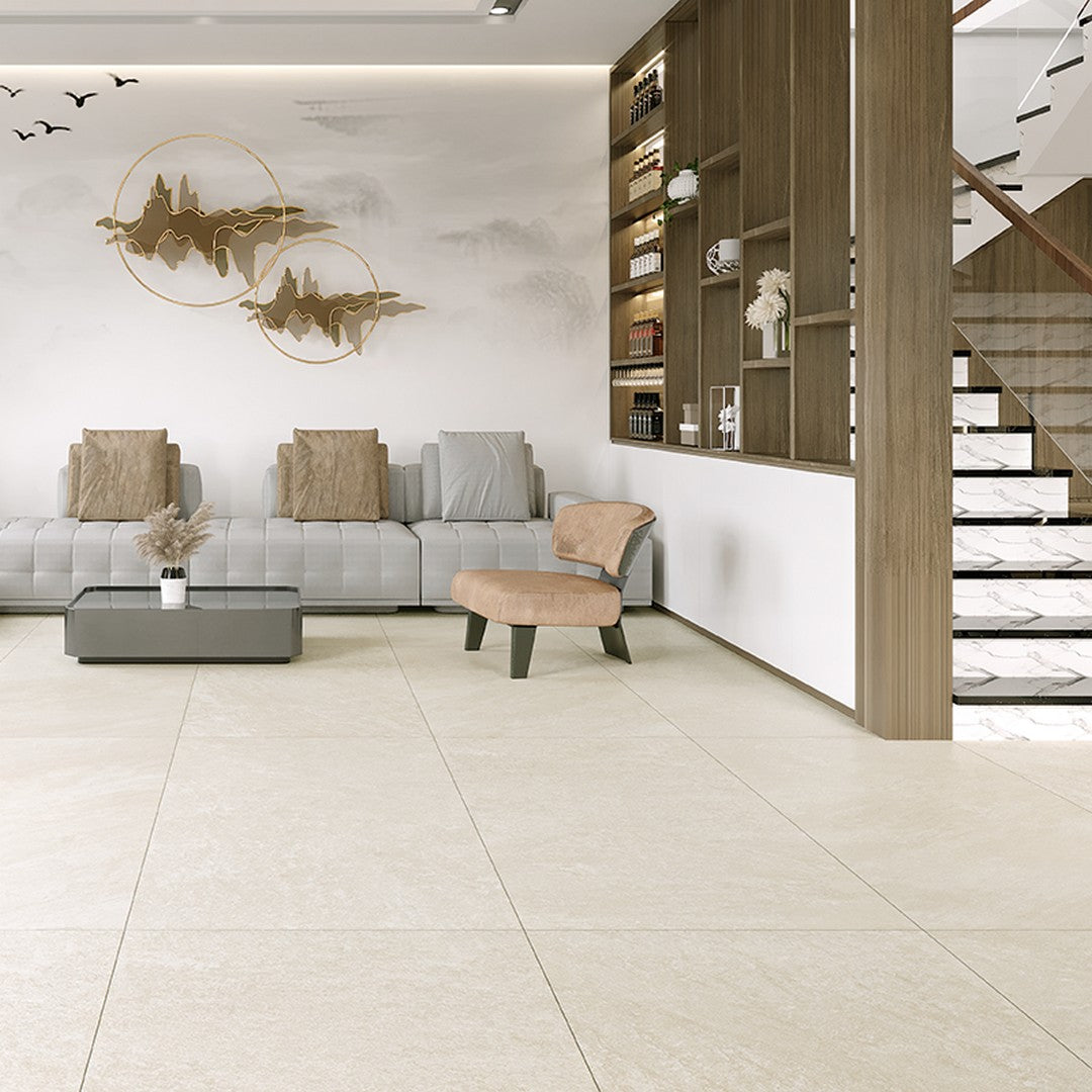 Tesoro-24-x-48-Titanium-Rectified-Matte-Porcelain-Tile-Sandstone