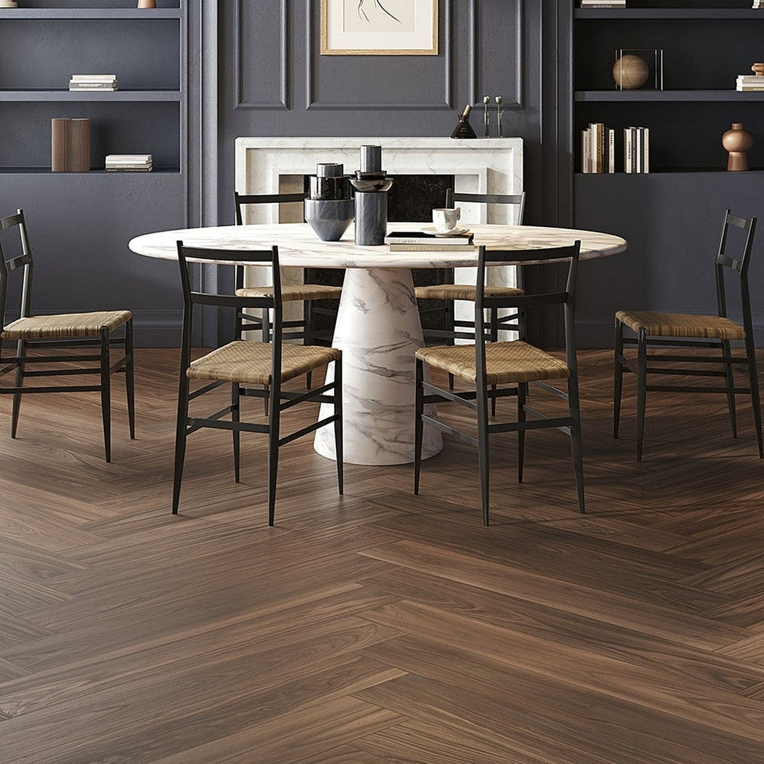 Del-Conca-USA-8-x-48-Woodland-Glazed-Rectified-Porcelain-Plank-Walnut