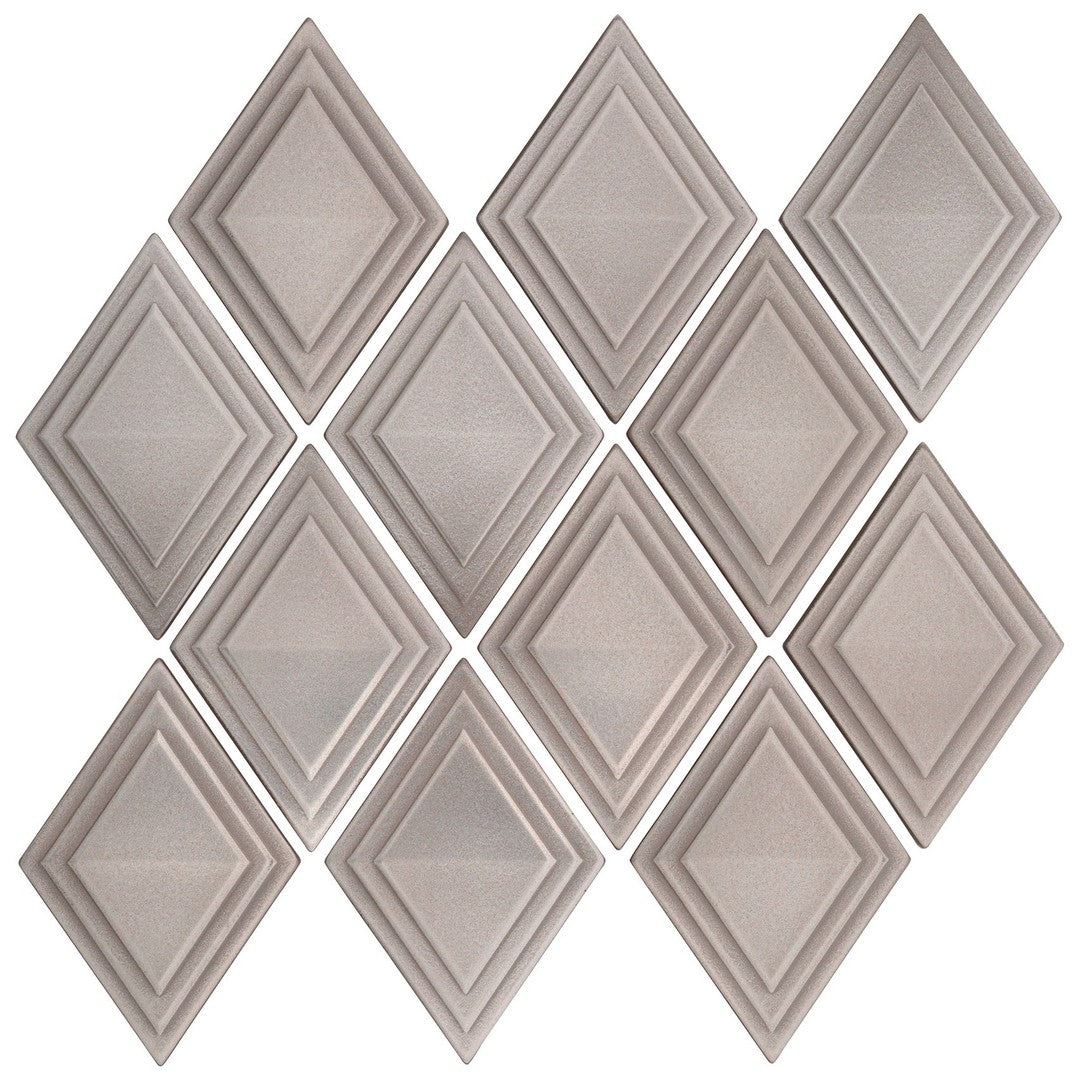 Marazzi GeoMetal 2" x 5" Wall Satin Harlequin Mosaic