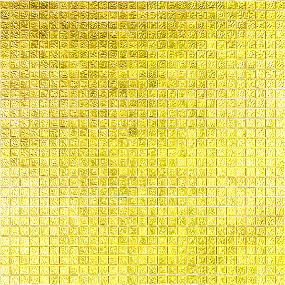 MiR Alma Aurum Gold GMF 12.5" x 12.5" Deco Glass Mosaic