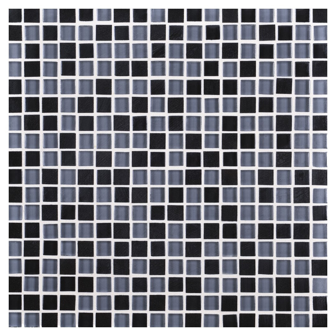 Daltile-Granite-Radiance-12-x-12-Stone-&-Glass-5/8-Deco-Straight-Joint-Mosaic-Tropical-Brown-Blend