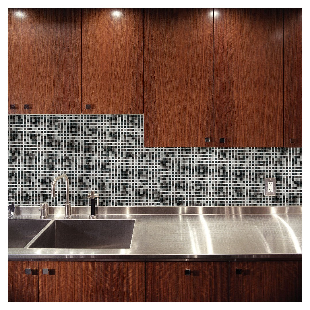 Daltile-Granite-Radiance-12-x-12-Stone-&-Glass-5/8-Deco-Straight-Joint-Mosaic-Ubatuba-Blend