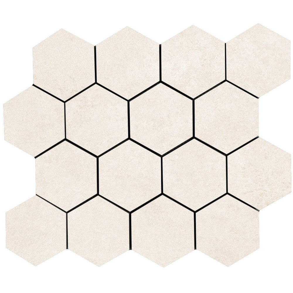 Tesoro 12" x 10.5" Solida Porcelain 3" Hexagon Mosaic