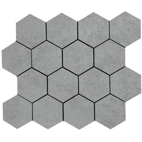 Tesoro 12" x 10.5" Solida Porcelain 3" Hexagon Mosaic