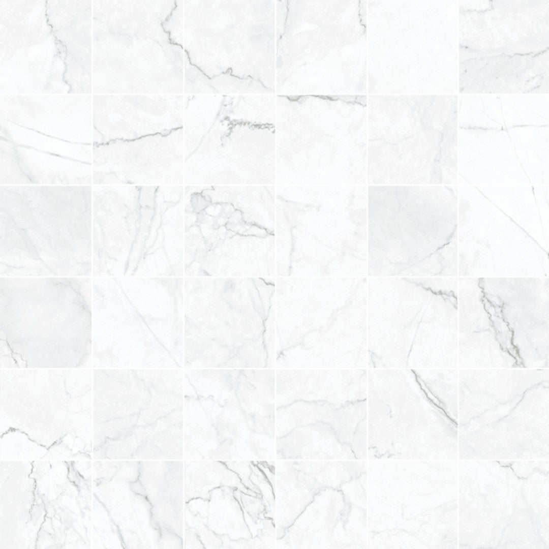 Happy Floors 12" x 12" Statik Natural Porcelain 2" Mosaic