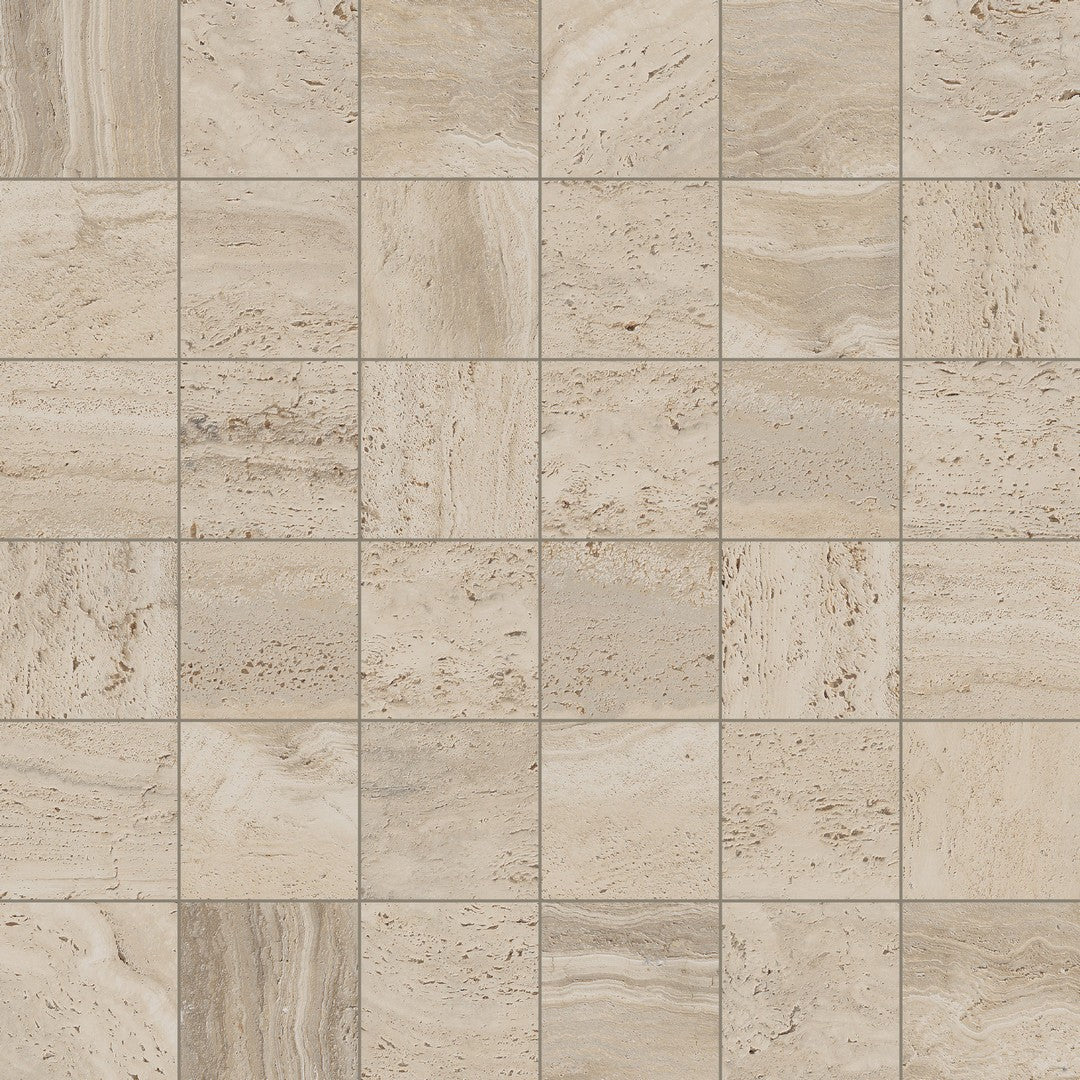 Happy Floors 12" x 12" Navona Natural Porcelain 2" Mosaic