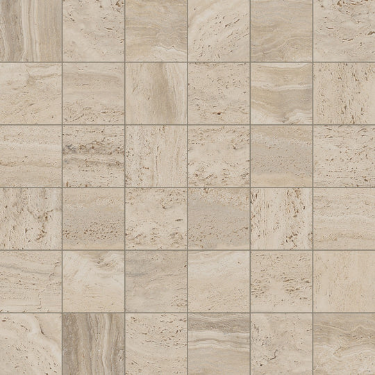 Happy Floors 12" x 12" Navona Natural Porcelain 2" Mosaic