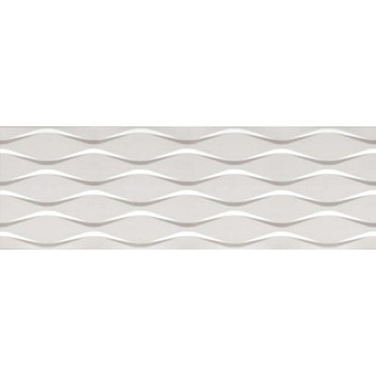 Happy Floors 12" x 36" Glaciar Rectified Natural Ceramic Decor Wall Tile