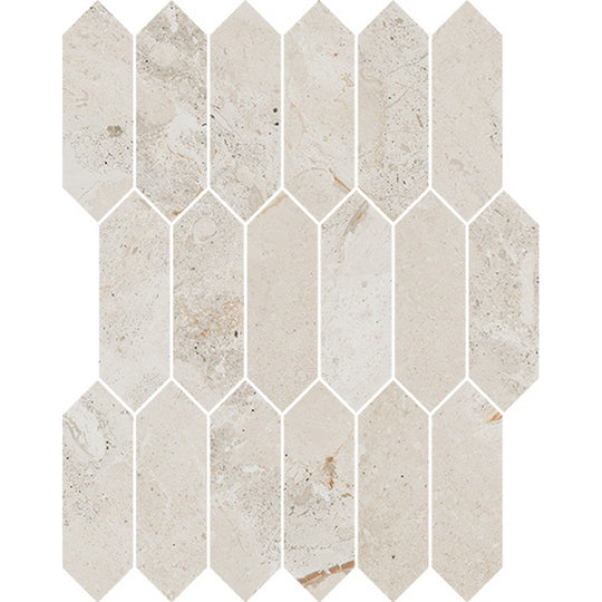 Happy Floors 11.5" x 11" Eva Polished Porcelain Picket Mosaic