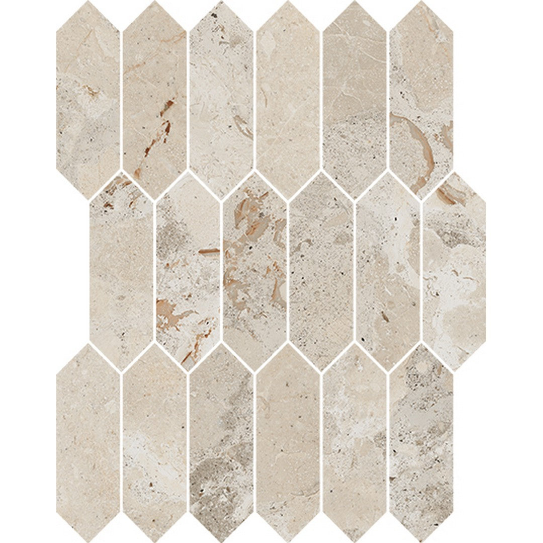 Happy Floors 11.5" x 11" Eva Polished Porcelain Picket Mosaic