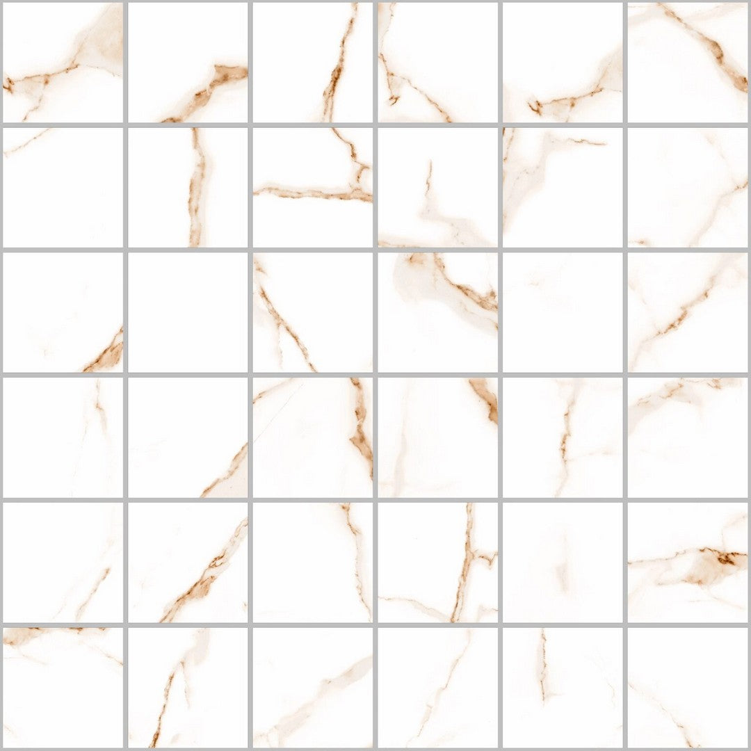 Happy Floors 12" x 12" Alsacia 2.0 Natural Porcelain 2" Mosaic