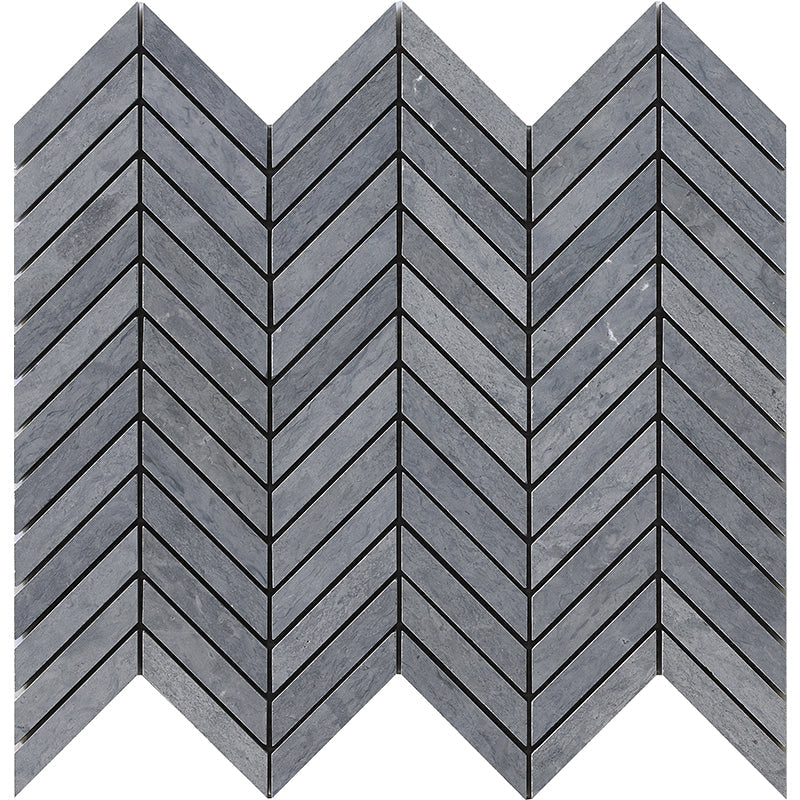 Happy Floors 12.5" x 12.2" Natural Stone Chevron Mosaic