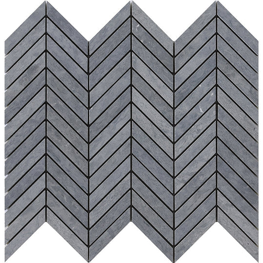 Happy Floors 12.5" x 12.2" Natural Stone Chevron Mosaic