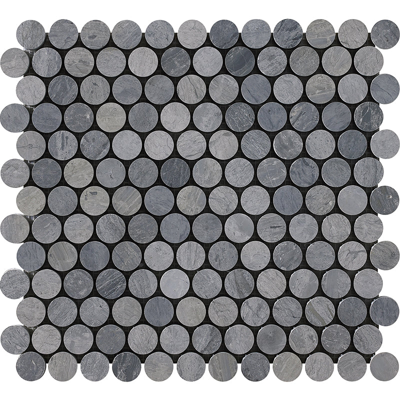 Happy Floors 12.2" x 12.4" Natural Stone Penny Round Mosaic