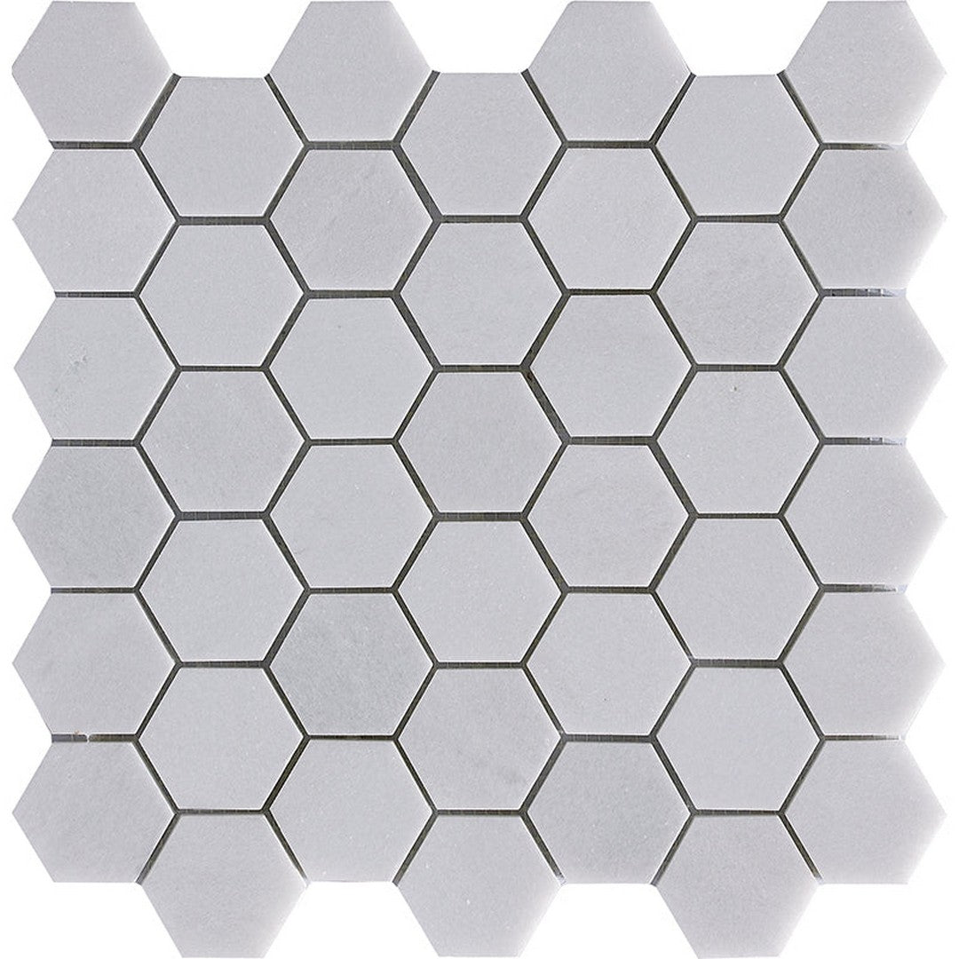 Happy Floors 12" x 11.7" Natural Stone Hexagon Mosaic