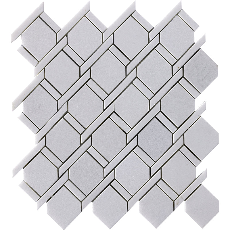 Happy Floors 12" x 11" Natural Stone Rope Mosaic