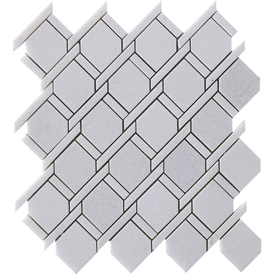 Happy Floors 12" x 11" Natural Stone Rope Mosaic