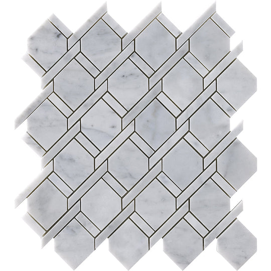 Happy Floors 12" x 11" Natural Stone Rope Mosaic