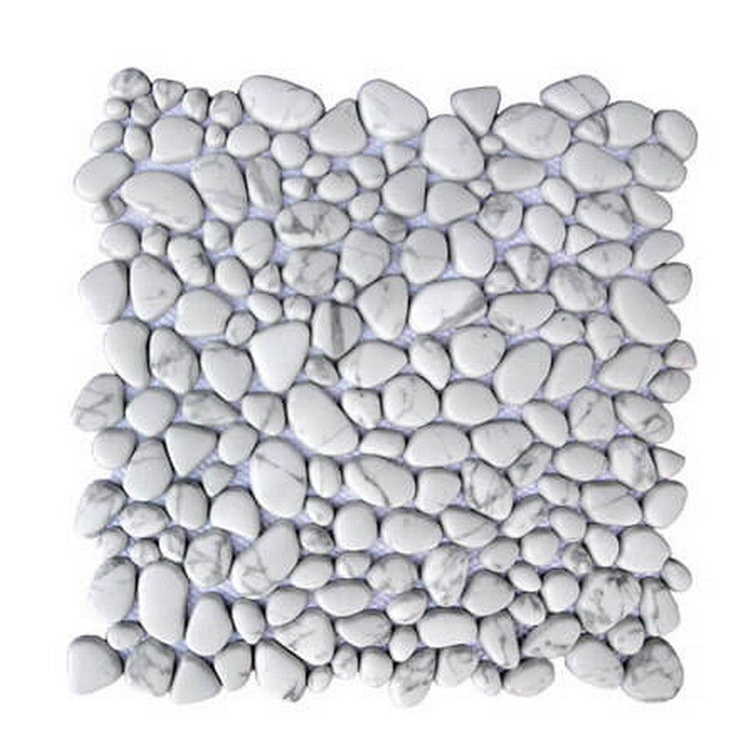 Happy Floors 12" x 12" Endura Pebble Recycled Glass Mosaic