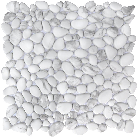 Happy Floors 12" x 12" Endura Pebble Recycled Glass Mosaic