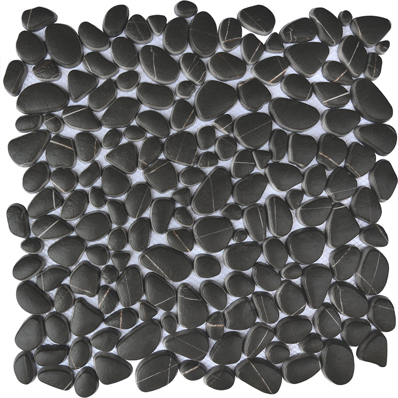 Happy Floors 12" x 12" Endura Pebble Recycled Glass Mosaic