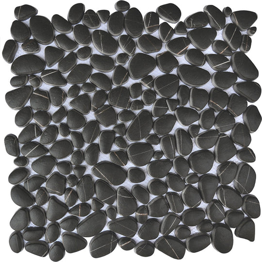 Happy Floors 12" x 12" Endura Pebble Recycled Glass Mosaic
