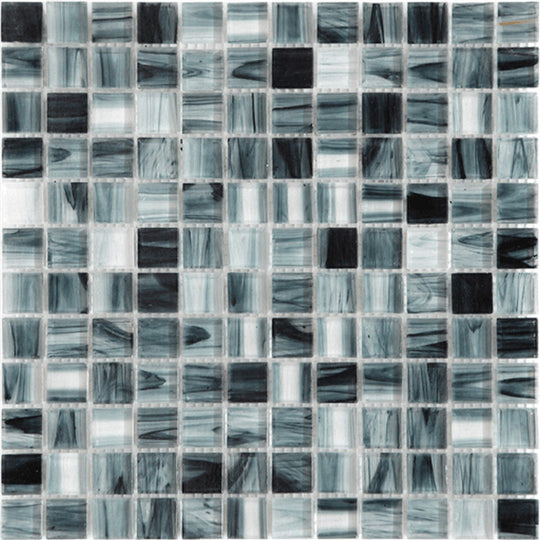 Happy Floors 11.8" x 11.8" Tortuga Glass & Stone 1" Mosaic