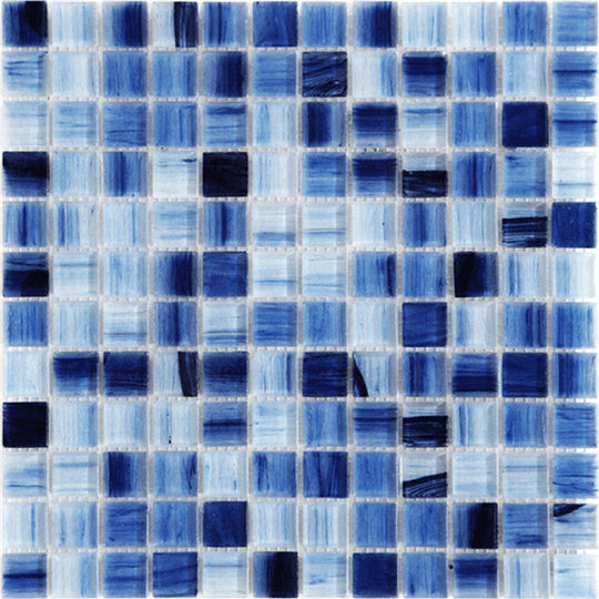 Happy Floors 11.8" x 11.8" Tortuga Glass & Stone 1" Mosaic