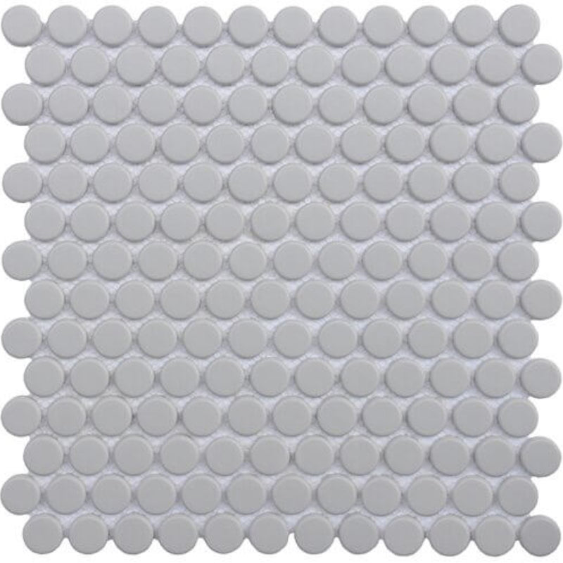 Happy Floors 11.7" x 12" Endura Penny Round Glass & Stone Mosaic